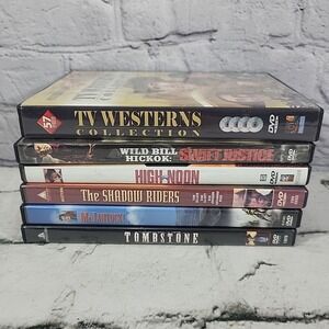 Western Movies DVD‎ Lot Tombstone High Noon McClintock Wild Bill TV Collection